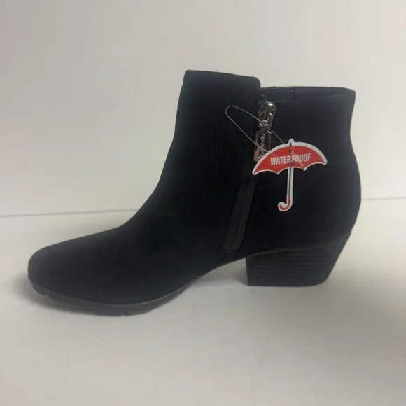 Blondo Womens Valli 2.0 Bootie Black Nubuck Size 8.5 M